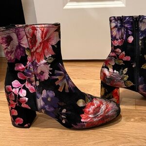 Floral Ankle Boots